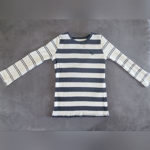 Girl's Kid's 3-4 Abercrombie Fitch Striped Ribbed Shirt Top